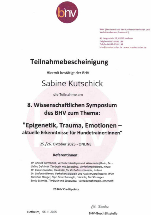 Weiterbildung -Epigenetik, Trauma, Emotionen
